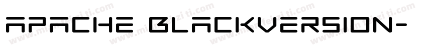 apache BlackVersion字体转换
